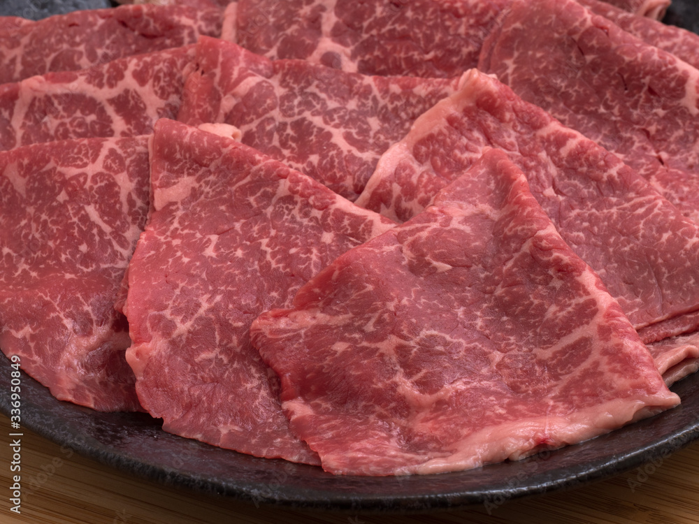 国産黒毛和牛の薄切り 国産黒毛和牛の薄切り
