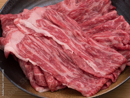 Wallpaper Mural 国産黒毛和牛の薄切り Torontodigital.ca