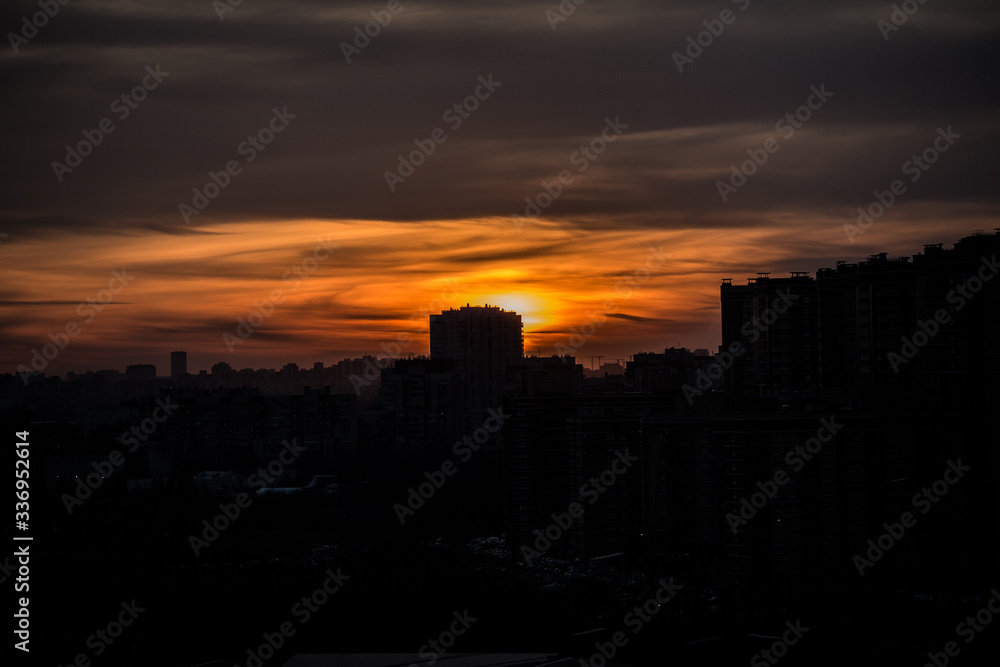 panoramic view of cityscapes from a height