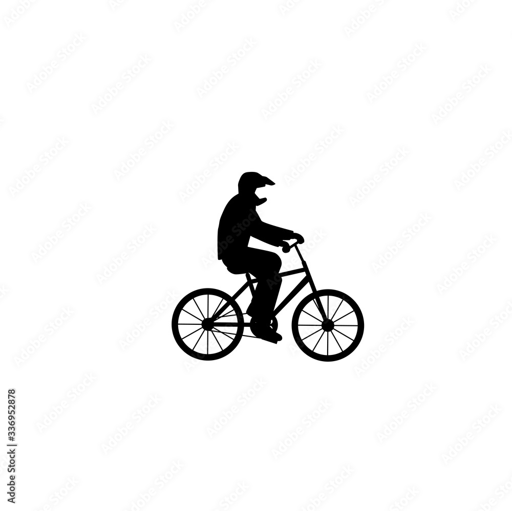 cyclist icon vector cyclist icon vector