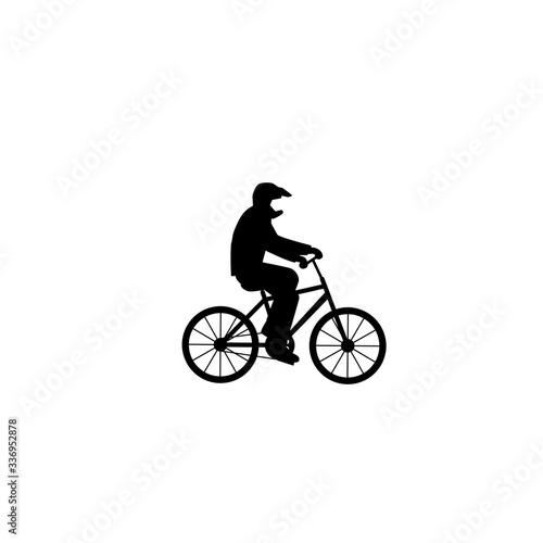 Fototapeta Naklejka Na Ścianę i Meble -  cyclist icon vector