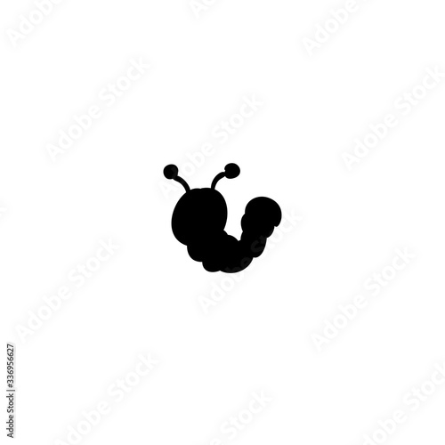 worm icon vector