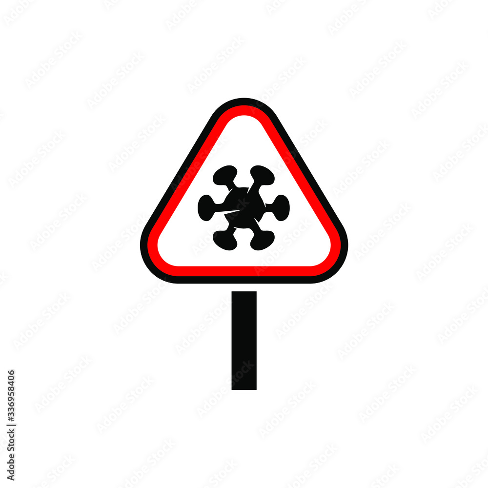 virus sign danger warning icon illustration symbol vector virus sign danger warning icon illustration symbol vector