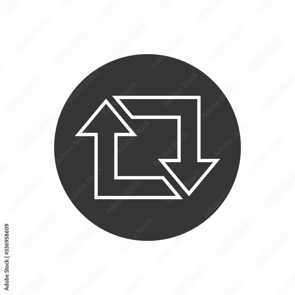 Repost line icon, repost symbol, repost sign. Vector illustration Repost line icon, repost symbol, repost sign. Vector illustration