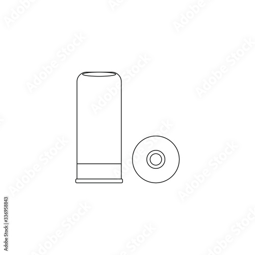 Obraz na płótnie shotgun shells, vector on white background w salonie