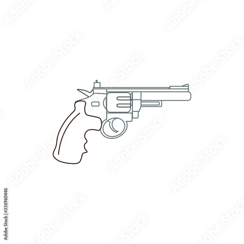 firearm gun vector on white background