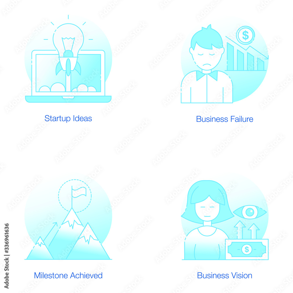Corporate Business Flat Icons Pack 
