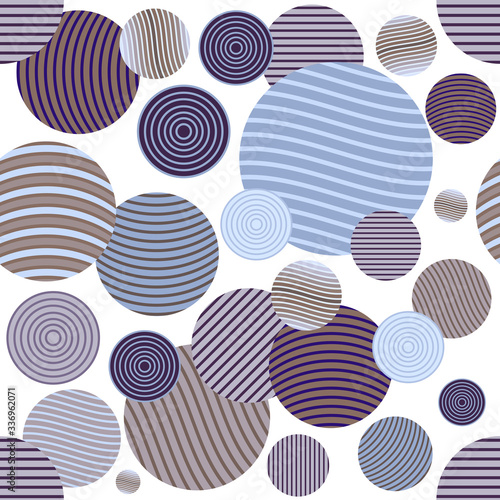 Circle pattern. Modern stylish texture. Repeating spiral abstract background for wallpaper.