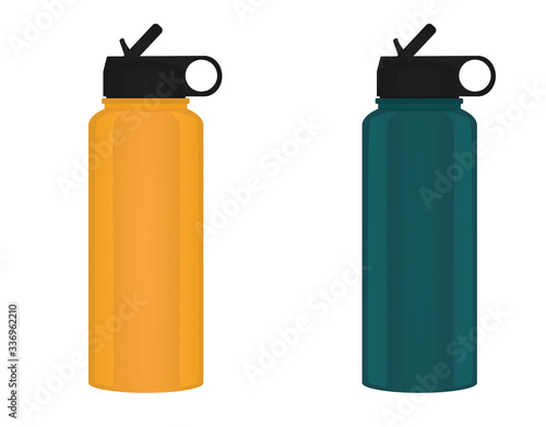 Sport water bottle. vector illustration