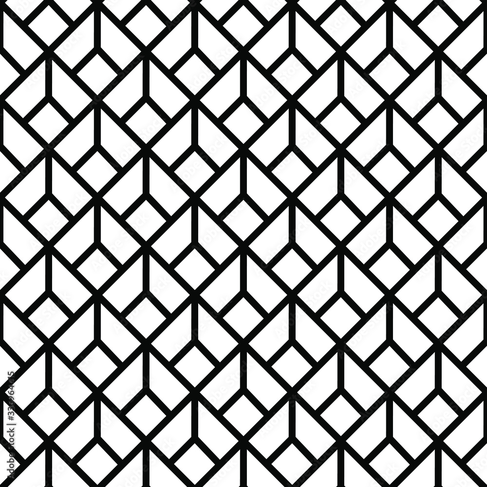 Fototapeta premium Art Deco Geometric Line Pattern