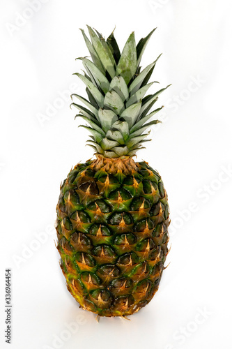 Pineapple on White Background texture