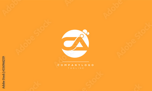 CA AC A C Letter logo alphabet monogram initial based icon design