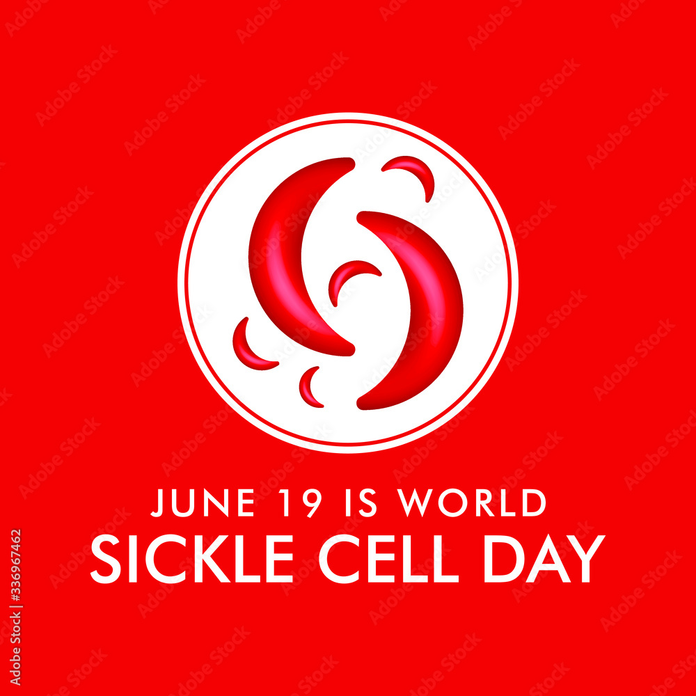 Vector illustration on the theme of World Sickle Cell day observed each year on June 19th worldwide. Vector illustration on the theme of World Sickle Cell day observed each year on June 19th worldwide.