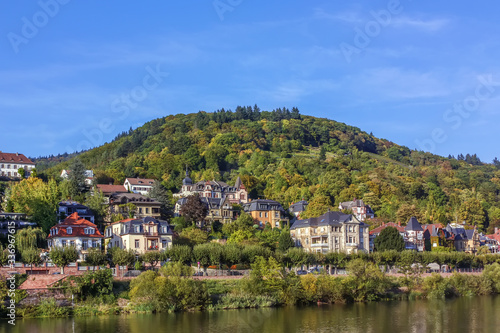 Village on Neckar river, Germany