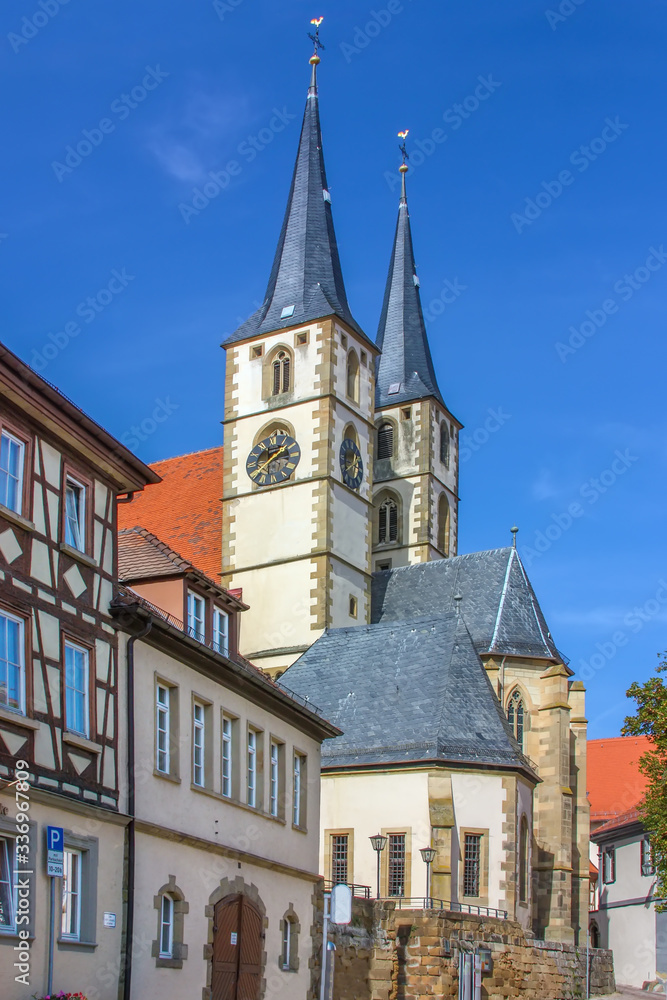 Protestant church in Bad Wimpfen, Germany