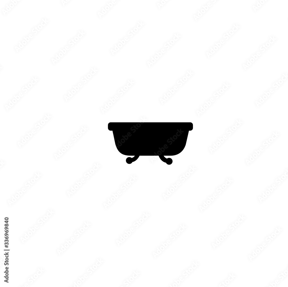 bathtub in the bath icon vector bathtub in the bath icon vector