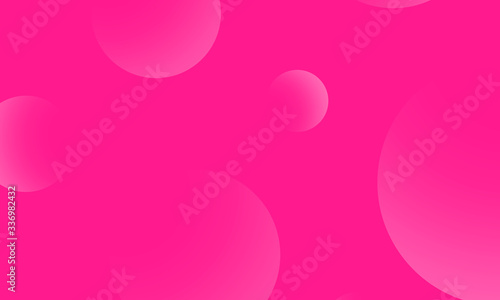 White circles gradient on pink abstract background. Modern graphic design element.