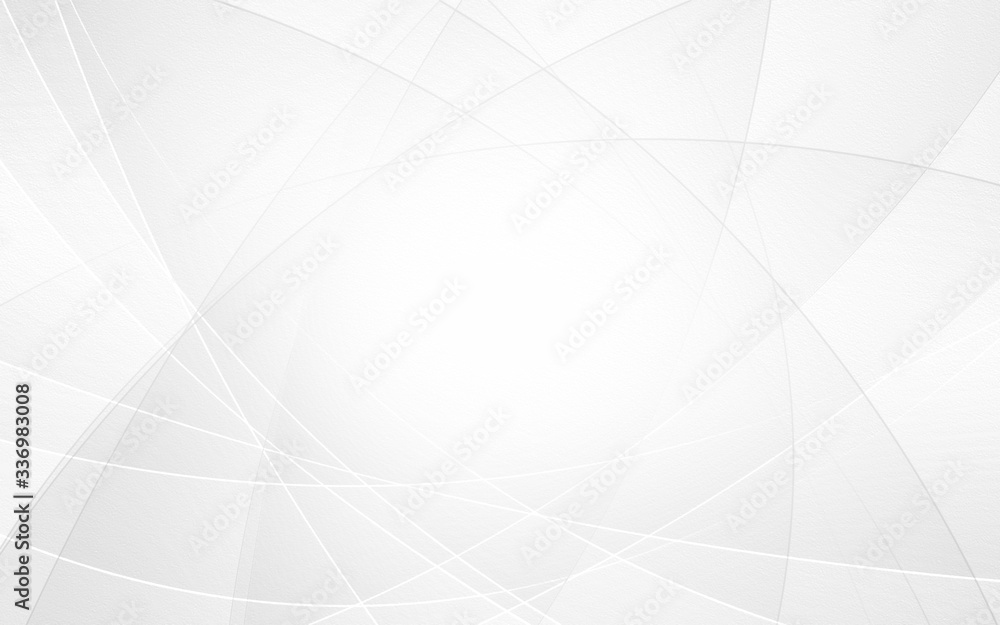 Obraz premium Abstract geometric white and gray curve line gradient texture background. with space for concept design Technology and modern.