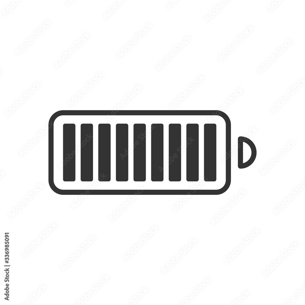 Full battery icon. Power symbol modern, simple, vector, icon for website design, mobile app, ui. Vector Illustration Full battery icon. Power symbol modern, simple, vector, icon for website design, mobile app, ui. Vector Illustration