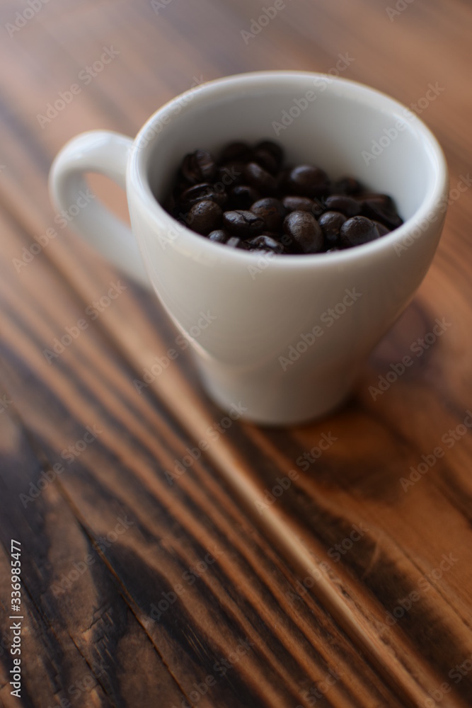 A cup of aromatic coffee for lunch A cup of aromatic coffee for lunch