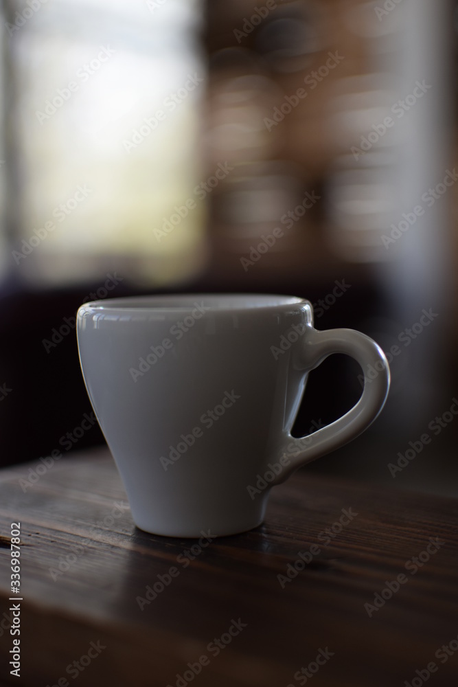 A cup of aromatic coffee for lunch A cup of aromatic coffee for lunch
