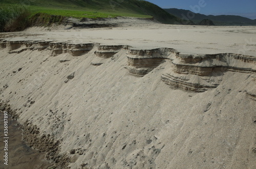 Pattern accidentally made by iron sand