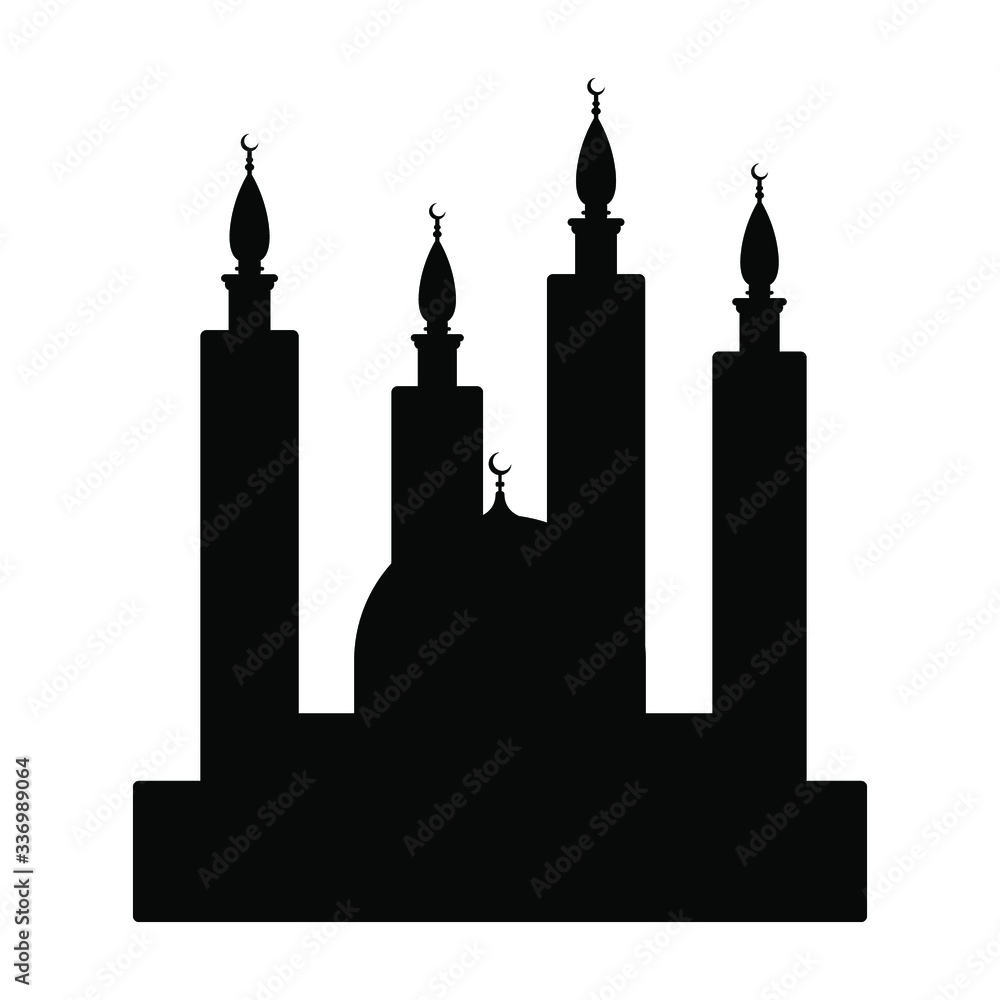 mosque with 4 minarets