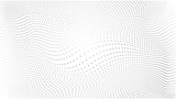 Abstract halftone wave dotted background. Modern monochrome background. Futuristic grunge pattern, dot, wave. Vector modern optical halftone texture for sites, poster, business card, cover.