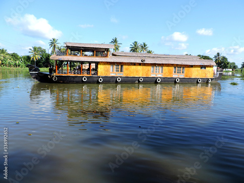 Kerala backwater waterway, houseboat, alleppey India