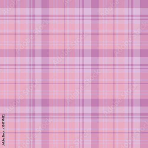 Seamless pattern in fascinating positive pink, lilac and violet colors for plaid, fabric, textile, clothes, tablecloth and other things. Vector image.