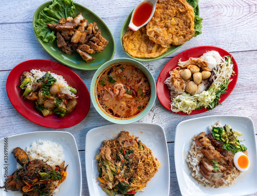 Thai Food Mixed Dishes Set 1212