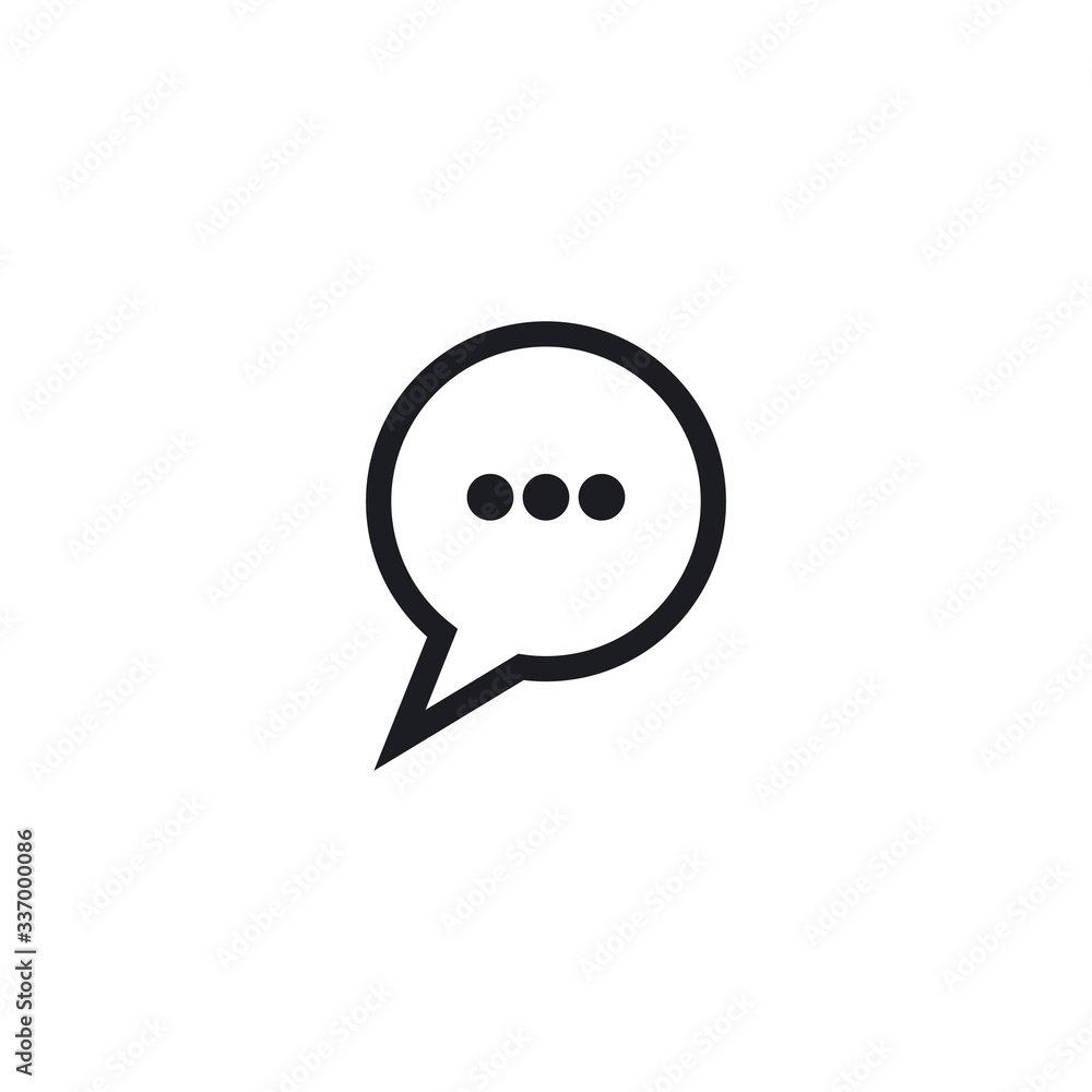 chat icon vector chat icon vector