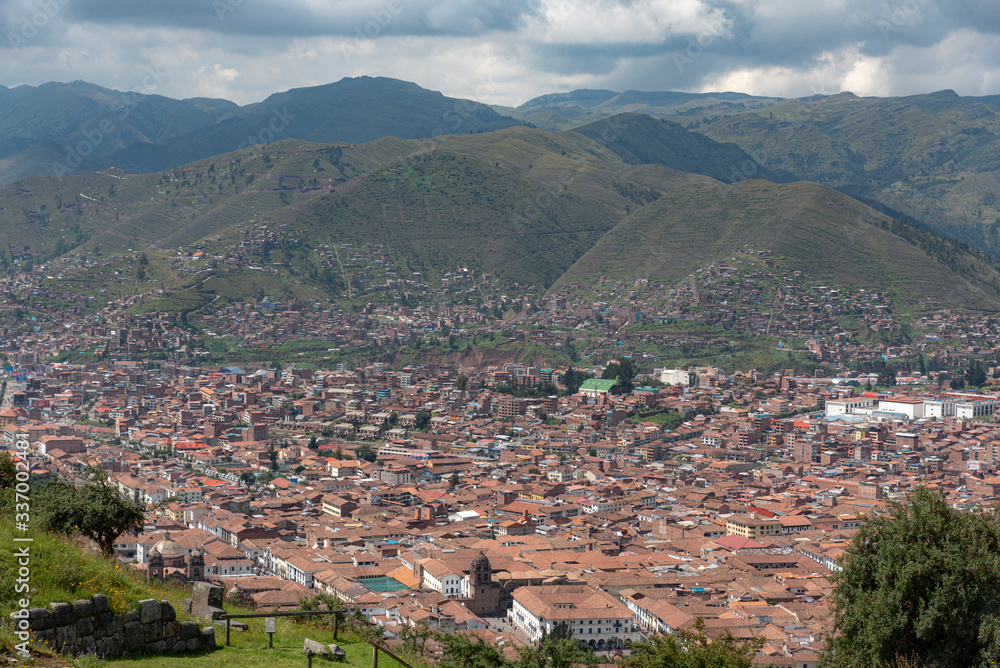 Aerial view of Cusco, Peru