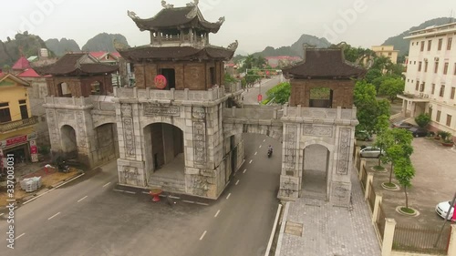 Wallpaper Mural The gate of Hoa Lu Ancient Capital of Vietnam in the 10th and 11th centuries, in Ninh Binh provice, the land has both marvelous mountains and seas with the development of many attractive tourist areas Torontodigital.ca