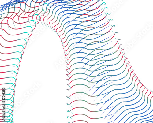 Abstract background blend wave line design for Wallpaper, Banner, Background, Card, Book Illustration, landing page