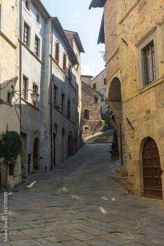 Fototapeta Naklejka Na Ścianę i Meble -  Anghiari, old city in Tuscany, Italy