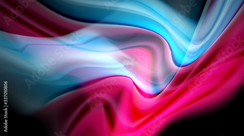 Liquid colors fluid gradients on black background