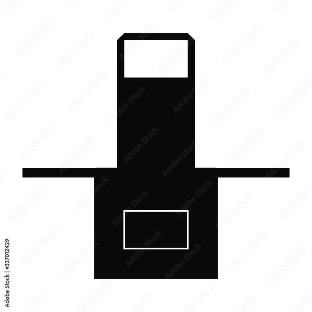 vector illustration of black apron icon vector illustration of black apron icon