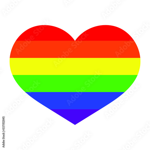 Free Download heart with rainbow flag - GFXLoad