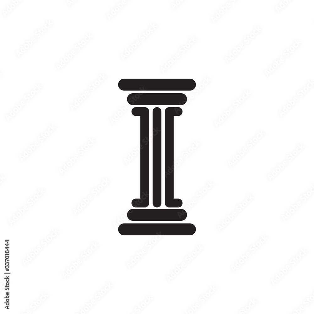 Pillar icon logo design vector template Pillar icon logo design vector template
