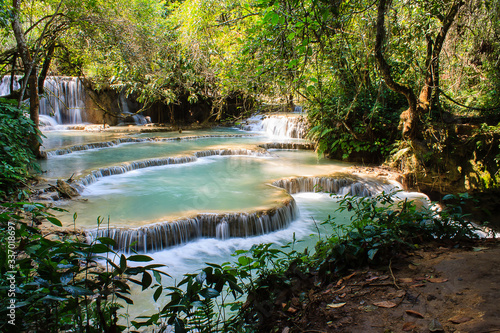 The Kuang Si Falls near Luang Prabang - Laos