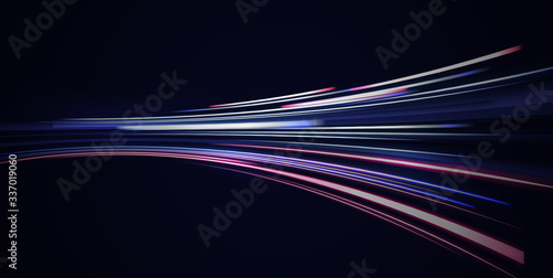 FUTURISTIC NEON ARCH BACKGROUND. MODERN LIGHT ILLUSTRATION.