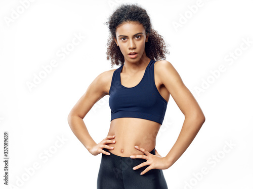 athletic woman exercise workout slim figure