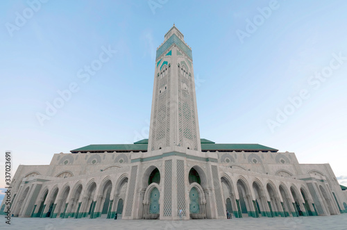 The Hassan II Mosque is a mosque in Casablanca Morocco. Hassan II Mosque is the largest mosque in Morocco