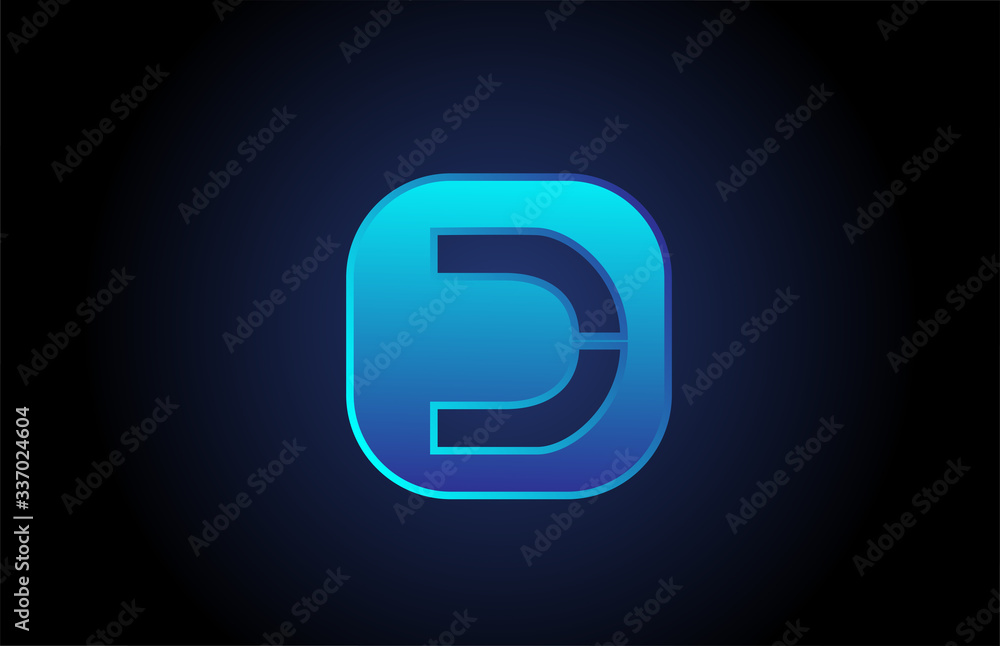 black blue D alphabet letter logo icon design for company and business black blue D alphabet letter logo icon design for company and business