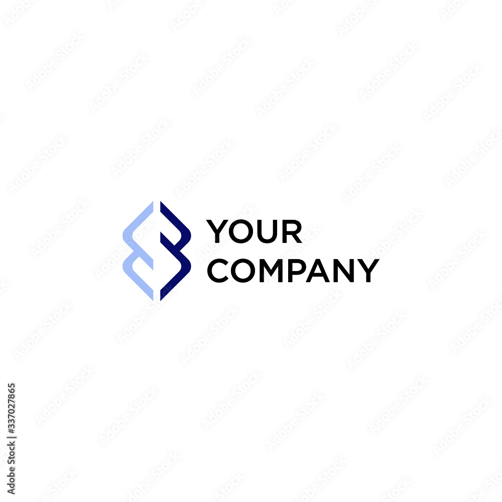 S abstract logo for company and individu S abstract logo for company and individu