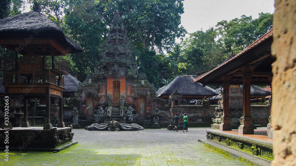 Historic temple architecture in Bali Indonesia