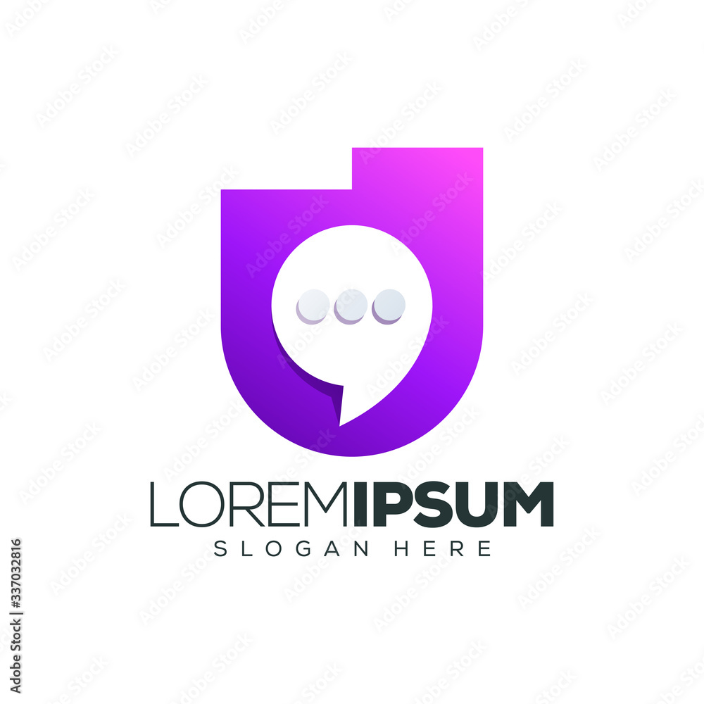 chat logo design vector illustration chat logo design vector illustration