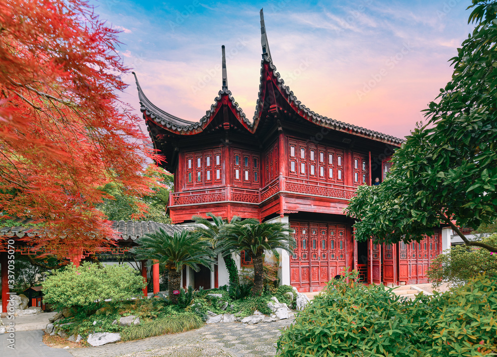 Grand View Garden scenery in Shanghai, China Grand View Garden scenery in Shanghai, China