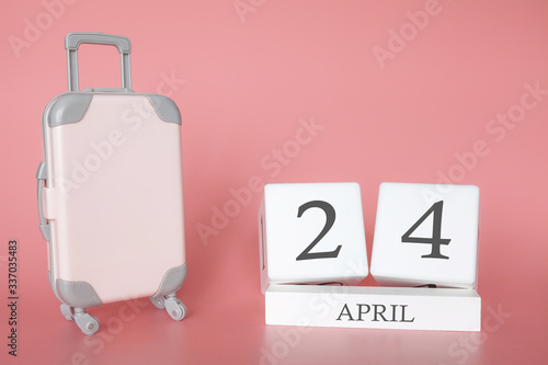 April 24, time for a spring holiday or travel, vacation calendar